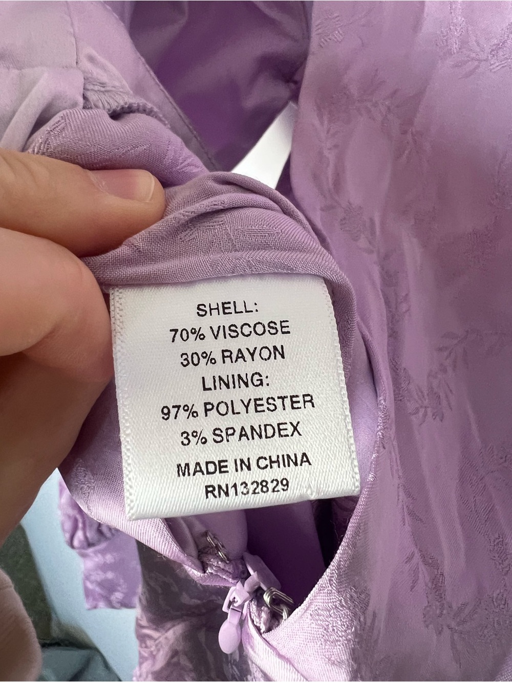Lovers + Friends Elaine Satin Mini Dress Lilac Purple Floral Tie Front Lined XS - Picture 11 of 12